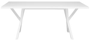 Bílý jídelní stůl 180 x 100 cm LISALA