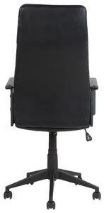 Kancelářská židle černá/hnědá DELUXE