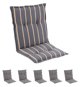 Blumfeldt Sylt, čalouněná podložka, podložka na židli, podložka na výše polohovací křeslo, polštář, polyester, 50 × 120 × 9 cm, 6x podložka