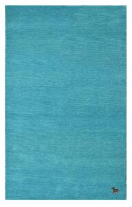 Ručně všívaný kusový koberec Asra wool tyrkys ROZMĚR: 160x230