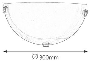Rabalux ALABASTRO 3001 nástěnné svítidlo 1x60W | E27 | IP20 - bílý alabastr