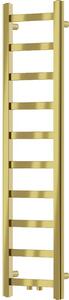 Mexen, koupelnový radiátor Mexen Bolt 1200 x 300 mm, 189 W, zlatý - W126-1200-300-00-50