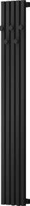 Mexen, Mexen Flux dekorativní koupelnový radiátor 1500 x 240 mm, 450 W, černý - W127-1500-240-00-70