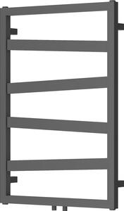 Mexen, Mexen Zoom dekorativní koupelnový radiátor 770 x 530 mm, 275 W, antracit - W130-0770-530-00-66