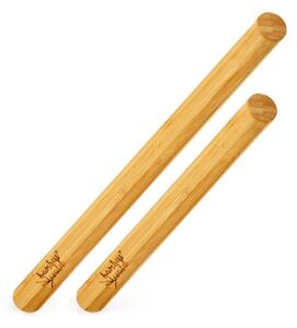 Klarstein Váleček na těsto, sada 2 kusů, 100% bambus, 30/40 x 3,3 cm (D x Ø), hladký povrch