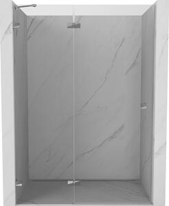 Mexen, Mexen Lunar levé výklopné sprchové dveře 130 cm, transparentní, chrom - 834-130-000-01-00-L