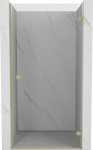 Mexen, Mexen Lunar-B výklopné pravé sprchové dveře 65 cm, transparentní, broušené zlato - 832-065-000-55-00-P