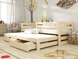 Dětská postel 90 cm Keith (s roštem a úl. prostorem) (borovice). 1013044