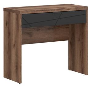 FORN toaletka TOL1S, dub delano tmavý/černý mat