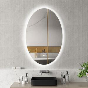 Erga Paola, oválné LED zrcadlo 80x120cm, 2990 lm, 3 barvy světla, přední a zadní osvětlení, ERG-V01-302-1280-00