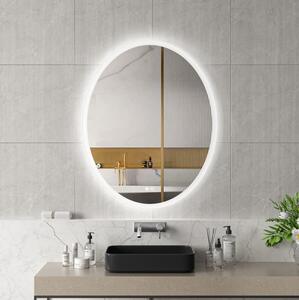 Erga Paola, oválné LED zrcadlo 80x100cm, 2645 lm, 3 barvy světla, přední a zadní osvětlení, ERG-V01-302-1080-00
