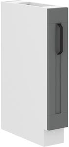 STL 15 cm výsuvná skřínka dolní s košíkem LUNA Barevné provedení LUNA: Bílá / Jílově šedá
