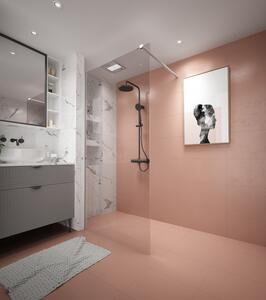 Erga Paris, sprchová zástěna Walk-In 30x200 cm, 8mm čiré sklo, bílý matný profil, ERG-V02-PARIS-030x200-CL-WH