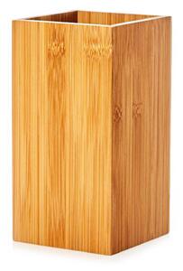 Klarstein Stojan kuchyňské náčiní, čtvercový, cca 12 × 23 × 12 cm (Š × V × H), bambus
