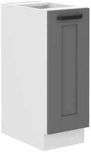 STL 30 cm výsuvná skřínka dolní s košíkem LUNA Barevné provedení LUNA: Bílá / Jílově šedá