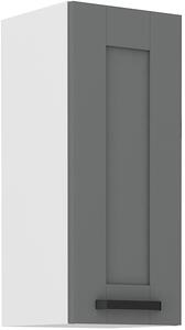 Lionel horní skřínka 30cm, šedá/bílá