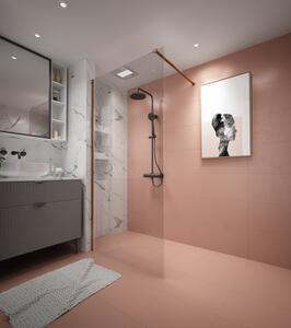 Erga Paris, sprchová zástěna Walk-In 30x200 cm, 8mm čiré sklo, zlatý matný profil, ERG-V02-PARIS-030x200-CL-GB