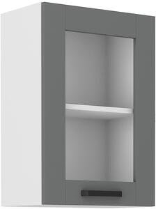 STL 40 cm skříňka horní jednodveřová se sklem LUNA Barevné provedení LUNA: Bílá / Bílá