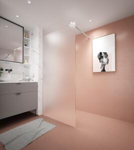 Erga Paris, sprchová zástěna Walk-In 60x200 cm, 8mm sklo námraza, bílý profil, ERG-V02-PARIS-060x200-FR-WH