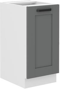 STL 40 cm skříňka dolní jednodveřová LUNA Barevné provedení LUNA: Bílá / Prachově šedá