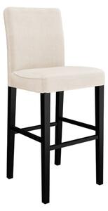 Čalouněná barová židle s opěradlem ST95, Barva křesla: černá, Potah: Magic Velvet 2250 Mirjan24 5903211143885