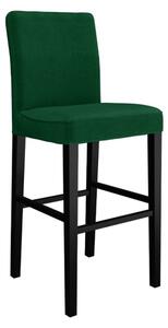 Čalouněná barová židle s opěradlem ST95, Barva křesla: černá, Potah: Magic Velvet 2225 Mirjan24 5903211143915