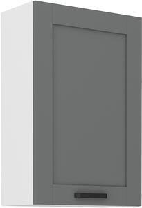 STL 60 cm skříňka horní jednodveřová LUNA (výška 90 cm) Barevné provedení LUNA: Bílá / Prachově šedá