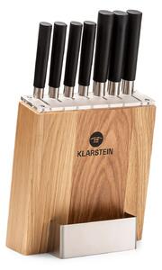 Klarstein Kitano, 8dílná sada nožů s blokem, 7 nožů, ocelový, luxusní dřevěný blok