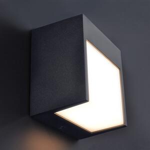 SOLIGHT LED venkovní nástěnné svítidlo TERNI 12W | 3000K | 560lm | IP44, černé