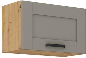 STL 60 cm skříňka horní jednodveřová (otevírání nahoru) LUNA Barevné provedení LUNA: Dub Artisan / Jílově šedá