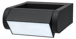 SOLIGHT LED venkovní nástěnné svítidlo CROTONE 7W | 450lm | 3000K | IP54, náklopné černé