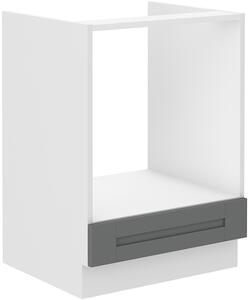STL 60 cm skříňka na vestavný sporák LUNA Barevné provedení LUNA: Bílá / Jílově šedá