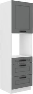 STL 60 cm skříňka vysoká 1D3SZ na vestavnou troubu LUNA Barevné provedení LUNA: Bílá / Jílově šedá