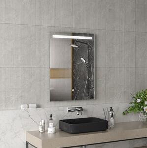 Erga Scarlet, obdélníkové LED zrcadlo 60x80cm, 460 lm, 3 barvy světla, přední osvětlení, ERG-V01-128-6080-00