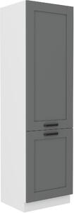 STL 60 cm skřínka vysoká pro lednici LUNA Barevné provedení LUNA: Bílá / Jílově šedá