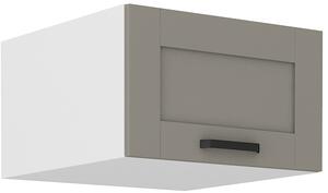 STL 60 cm skříňka horní jednodveřová (otevírání nahoru, hloubka 57 cm) LUNA Barevné provedení LUNA: Bílá / Bílá