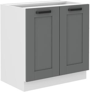 STL 80 cm skříňka dolní dvoudveřová LUNA Barevné provedení LUNA: Bílá / Bílá