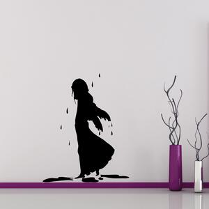 Samolepka na zeď - Zmoklý anděl (47x60 cm)