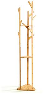 Blumfeldt Věšák, trojúhelníkový tvar, 3 přihrádky, 32,5x166cm, 100% bambus