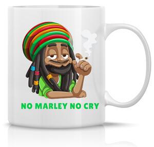 BOB MARLEY - klasický bílý keramický hrníček 300 ml