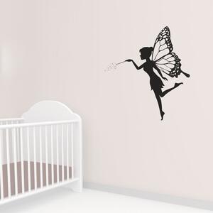 Samolepka na zeď - Motýlí víla (101x120 cm)