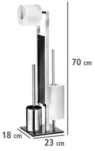 DekorStyle Stojan na toaletní papír Rivalta 70 cm chrom