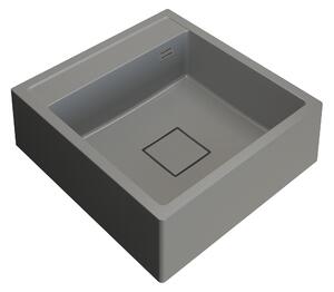 Gamma Farmerski, 1-komorový granitový dřez 600x630x210 mm, šedá, GMA-ZLE000212