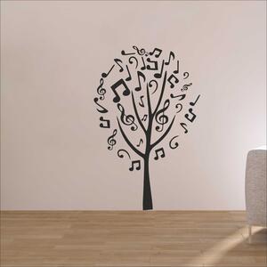 Samolepka na zeď - Hudební strom (39x60 cm)
