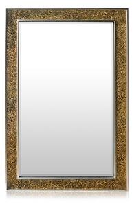 Casa Chic Watford Nástěnné zrcadlo 90 x 60 cm Pravé dřevo Skleněné obklady s mozaikovým efektem