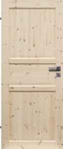 Normandia Interiérové dveře 60 L, 650 × 1985 mm, masivní dřevo, levé, borovice, plné