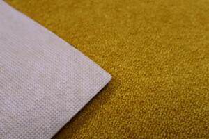 Lano - koberce a trávy Neušpinitelný metrážový koberec Nano Smart 371 žlutý - Bez obšití cm