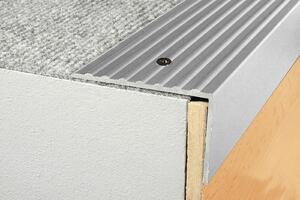 Schodový profil 65 x 42 mm (šroubovací) Stříbro E01