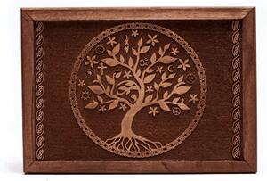 Truhlička - dřevěná vyřezávaná - Strom života