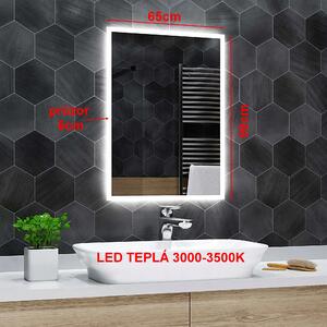 Koupelnové zrcadlo 65x99cm BOSTON s led podsvícením
